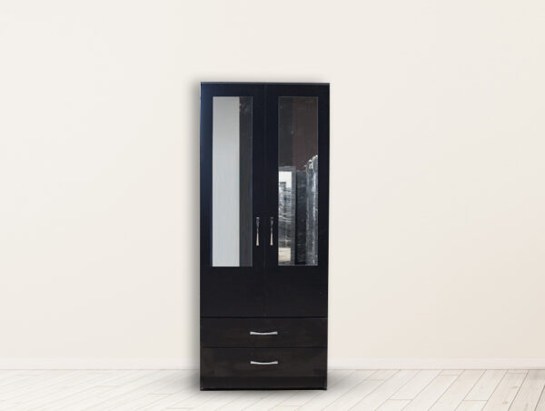 2 door wardrobe combi with half mirror Wardrobe in uk , Wardrobes , bedside table and chester , chest , delivery in UK