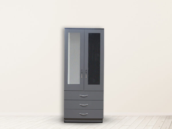 2 door wardrobe combi Wardrobe in uk , Wardrobes , bedside table and chester , chest , delivery in UK